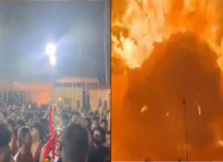 Neeleswaram Temple Fire