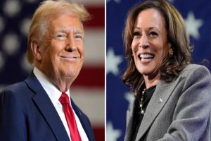 Donald Trump and Kamala Harris