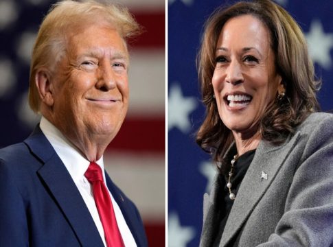 Donald Trump and Kamala Harris