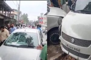 car hits students in Ponnani