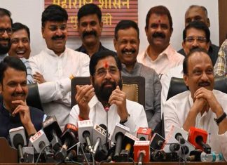 മഹാരാഷ്ട്രയിൽ 39 മന്ത്രിമാർ അധികാരമേറ്റു; ബിജെപി 19, ശിവസേന 11, എൻസിപി 9 Maharashtra-Election