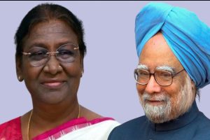 Droupadi Murmu and Dr. Manmohan Singh