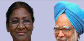 Droupadi Murmu and Dr. Manmohan Singh