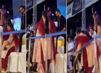 സ്റ്റേജിൽ ഒരാൾക്ക് കഷ്ടി നടക്കാൻ മാത്രം സ്ഥലം; ഉമാ തോമസിന്റെ അപകട ദൃശ്യങ്ങൾ പുറത്ത് uma thomas injured in kochi