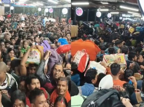Heavy rush of passengers in Delhi Railway Station