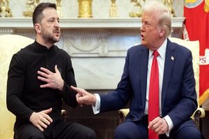 Volodymyr Zelenskyy and Donald Trump