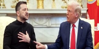 Volodymyr Zelenskyy and Donald Trump