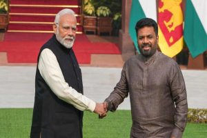 Prime Minister Narendra Modi and Sri Lankan President Anura Kumara Dissanayake