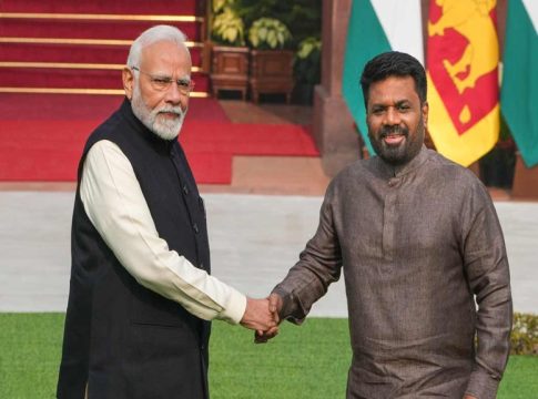 Prime Minister Narendra Modi and Sri Lankan President Anura Kumara Dissanayake