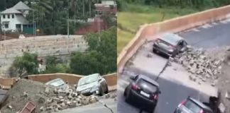 Kooriyad road collapse