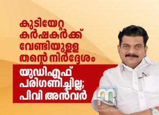 കുടിയേറ്റ കർഷകർക്ക് വേണ്ടിയുള്ള തന്റെ നിർദ്ദേശം യുഡിഎഫ് പരിഗണിച്ചില്ല; പിവി അൻവർ PV Anvar