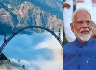Modi Inaugurates Chenab Bridge in Kashmir