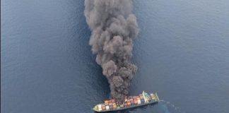 Cargo Ship Fire