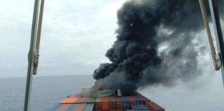 Cargo Ship Fire