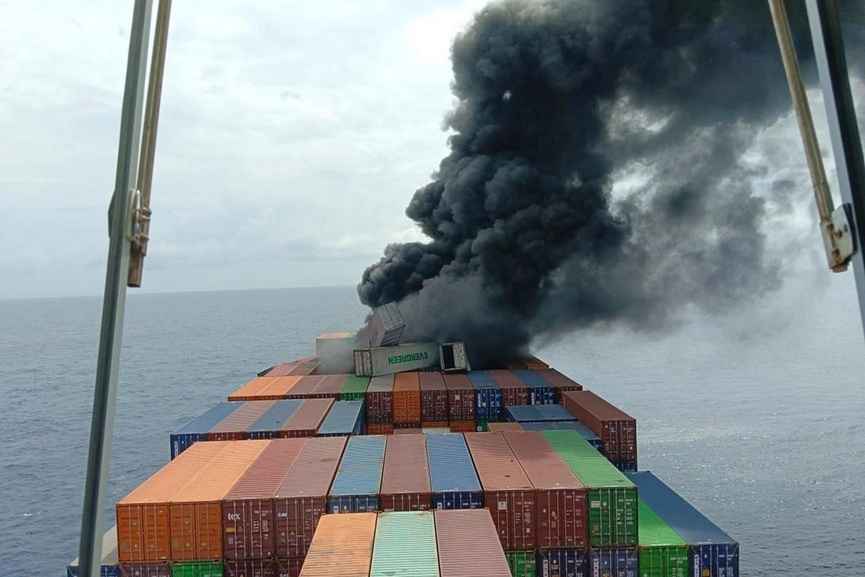 Cargo Ship Fire Cargo Ship Fire