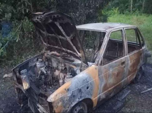 Car Fire accidnet in palakkad