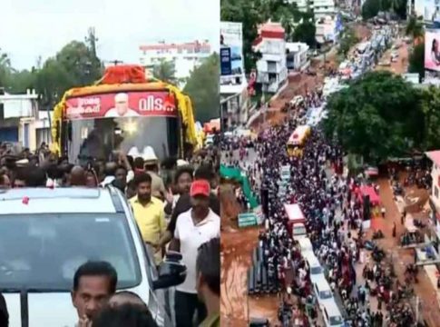 VS Achuthanandan funeral procession