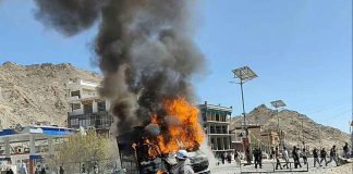 Protest in Ladak