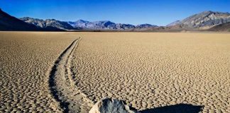 Death Valley Moving Stones
