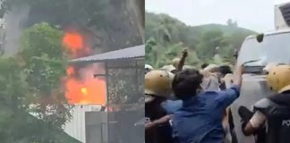 Waste Plant Protest in Thamarassery