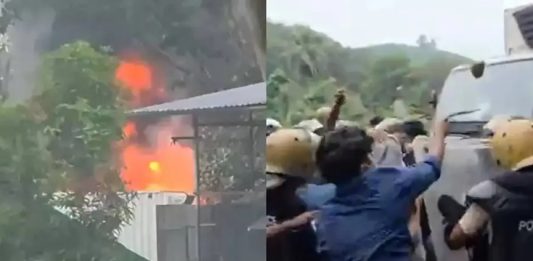 Waste Plant Protest in Thamarassery