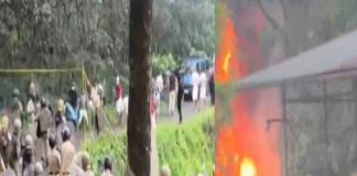 protest against fresh cut waste plant