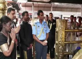 เดฐเดพเดทเตโเดเตเดฐเดชเดคเดฟ เดฎเดพเดณเดฟเดเดชเตเดชเตเดฑเด เดเตเดทเตเดคเตเดฐเดคเตเดคเดฟเตฝ เดคเตเดดเตเดคเต เดจเดฟเตฝเดเตเดเตเดจเตเดจ เดเดฟเดคเตเดฐเด; เดเดเตโเดธเดฟเตฝ เดจเดฟเดจเตเดจเต เดชเดฟเตปเดตเดฒเดฟเดเตเดเต President Sabarimala Visit