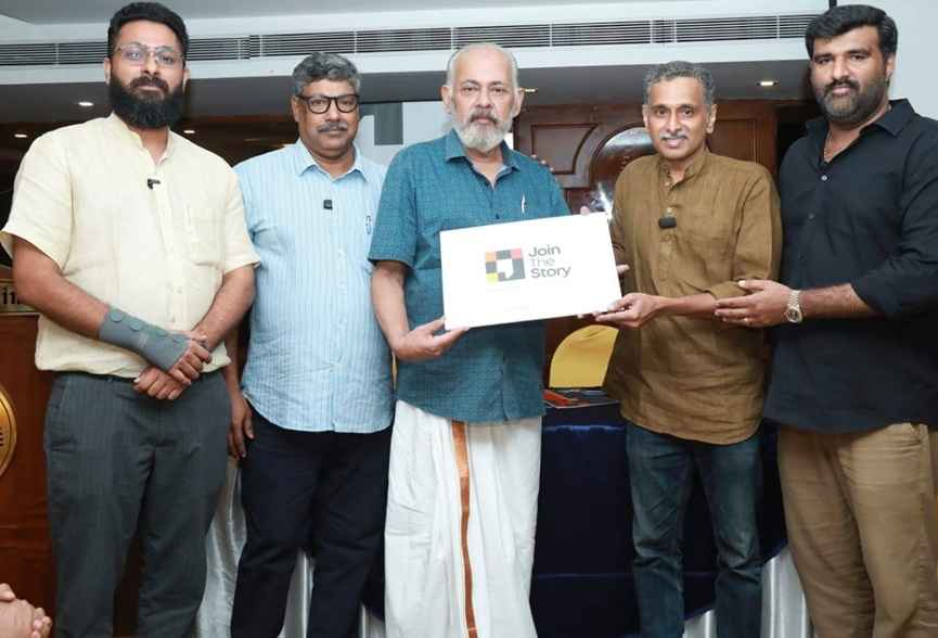 Join the Story’ logo unveiling by Dr. Sebastian Paul with the officials of Join the Story Private Limited
