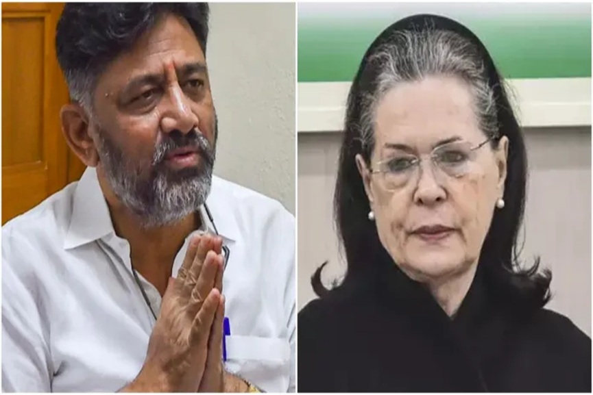 DK Shivakumar and Sonia Gandhi DK Shivakumar and Sonia Gandhi