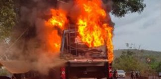 KSRTC bus fire incident