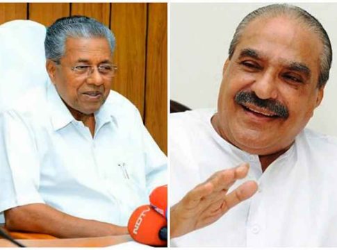CM Pinarayi Vijayan and KM Mani