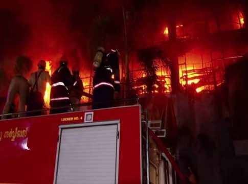 Kozhikode Jayalakshmi Silks fire