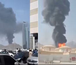 ഫുജൈറയിൽ ഡ്രോൺ അവശിഷ്ടങ്ങൾ വീണ് തീപിടിത്തം; ഖത്തർ വ്യോമപാത അടച്ചു Fire at Fujairah oil storage in UAE