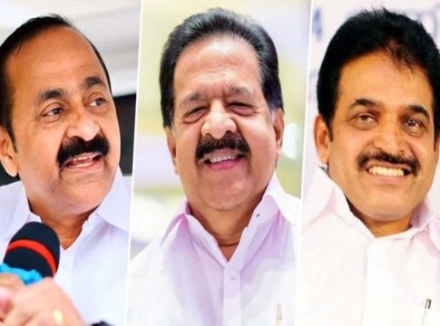 VD Satheesan, Ramesh Chennithala, and KC Venugopal