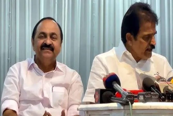 VD Satheesan and KC Venugopal