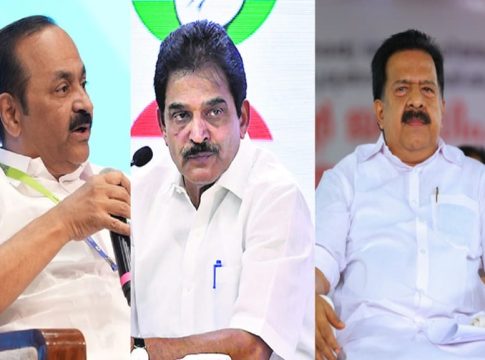 vd-satheesan, kc. venugopal and ramesh chennithala
