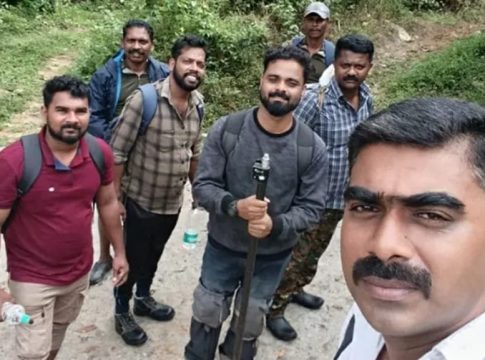 survey-team-trapped in forest