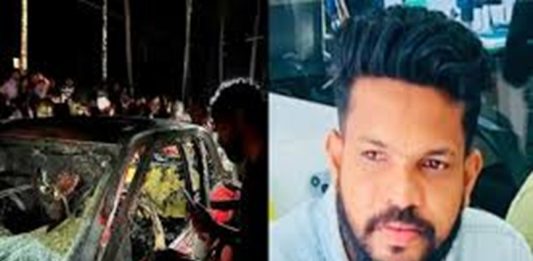 കാറിന് തീപിടിച്ച് യുവതി മരിച്ച സംഭവം; ഭർത്താവ് രജിൻ ലാലും മരിച്ചു Rajin Lal
