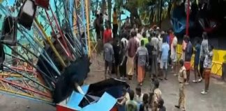 തിരുവനന്തപുരം അമ്യൂസ്മെന്റ് പാർക്കിൽ റൈഡ് പൊട്ടിവീണ് അഞ്ചുപേർക്ക് പരിക്ക് Happyland Amusement Park Ride Accident