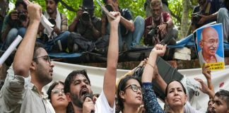 Cockroach Janata Party Delhi Protest