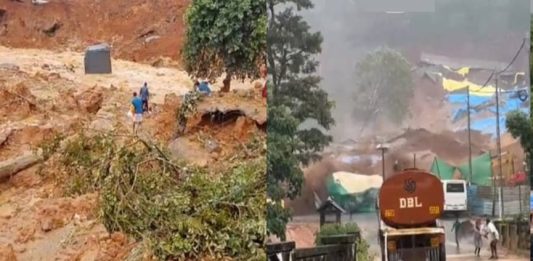 കള്ളാടി മണ്ണിടിച്ചിൽ; അഞ്ചുമരണം, കണ്ടെത്താനുള്ളത് അഞ്ചുപേരെ, രാത്രിയും തിരച്ചിൽ Wayanad Kalladi Landslide