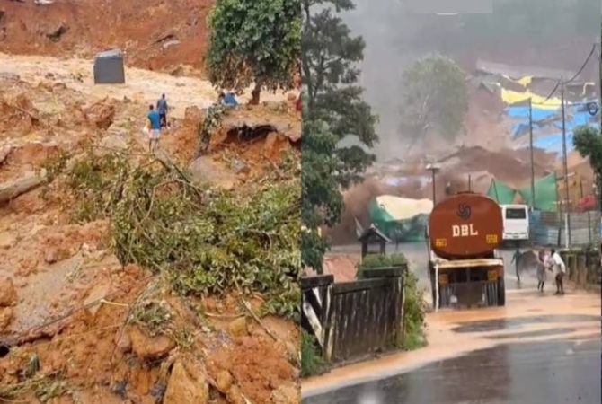 കള്ളാടി മണ്ണിടിച്ചിൽ; അഞ്ചുമരണം, കണ്ടെത്താനുള്ളത് അഞ്ചുപേരെ, രാത്രിയും തിരച്ചിൽ Wayanad Kalladi Landslide