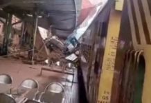 Kozhikode Railway Station Clock tower collapse