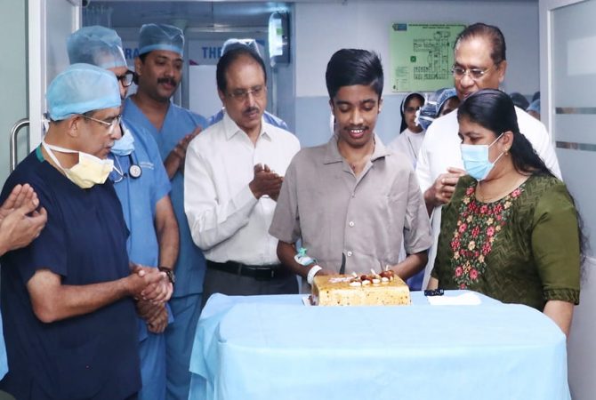 ലിസി ആശുപത്രിയുടെ 33ആംമത് ഹൃദയം മാറ്റിവയ്ക്കൽ 24കാരനിൽ വിജയം ashwanth heart transplant in kochi lisie hospital
