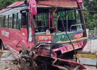 നിയന്ത്രണം വിട്ട ബസ് അഞ്ച് വാഹനങ്ങളിൽ ഇടിച്ച് രണ്ടുമരണം; നിരവധിപ്പേർക്ക് പരിക്ക് bus accident