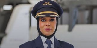 Etihad Airways Captain Huda Al Musallami