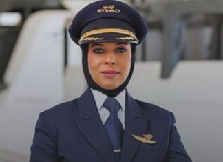 Etihad Airways Captain Huda Al Musallami