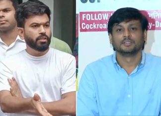 കോക്രോച്ച് ജനതാ പാർട്ടി പിളർന്നു; പുതിയ വിഭാഗം രൂപീകരിച്ച് മനീഷ് ബ്രഹ്മഭട്ട് Abhijeet Dipke, Manish Brahmbhatt