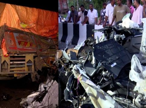 ‘വീഴ്ച ഉണ്ടായിട്ടില്ല, അപകടകാരണം അമിതവേഗവും അനധികൃത പാർക്കിങ്ങും’ kaipamangalam-road-accident