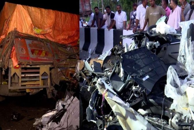 ‘വീഴ്ച ഉണ്ടായിട്ടില്ല, അപകടകാരണം അമിതവേഗവും അനധികൃത പാർക്കിങ്ങും’ kaipamangalam-road-accident